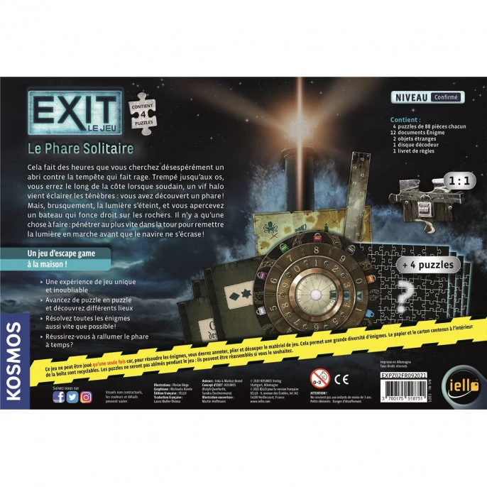 GIGAMIC Exit Puzzle : Le Phare Solitaire 5 GIGAMIC Exit Puzzle : Le Phare Solitaire – Image 3