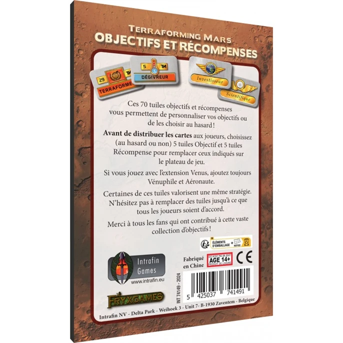 Terraforming Mars : Objectifs Et Récompenses 3 Terraforming Mars : Objectifs Et Récompenses